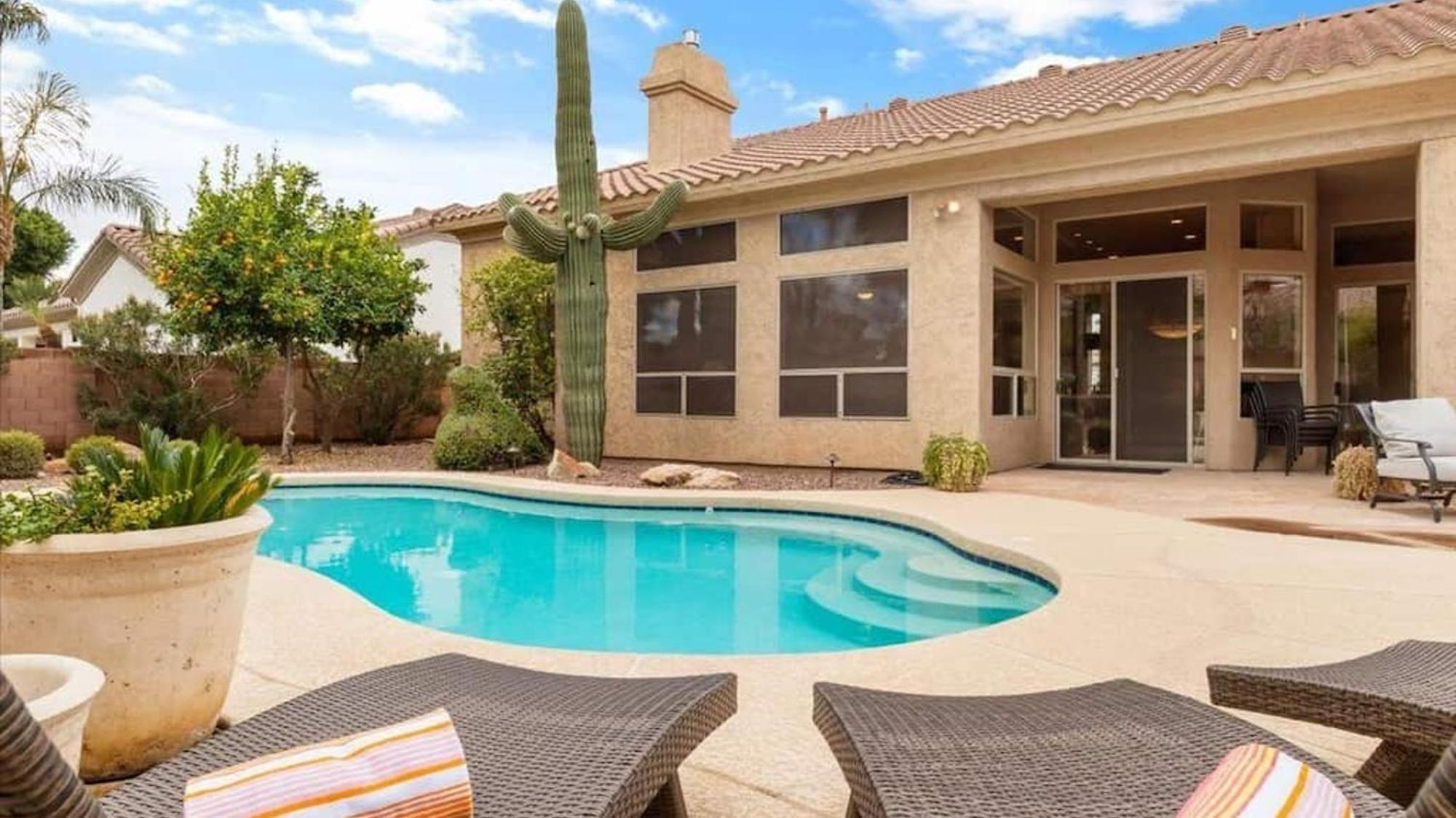 Southwestern 4 Bdrm Retreat Htd Pool Game Room Phoenix Bagian luar foto